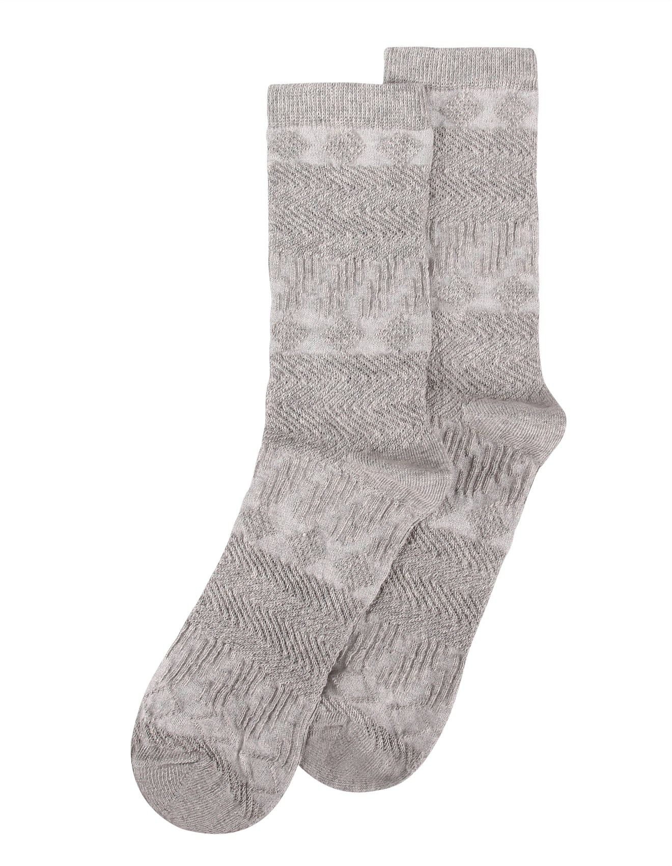 Levante Women's Luca Geo Jacquard Cotton Crew Cut Sock David Jones