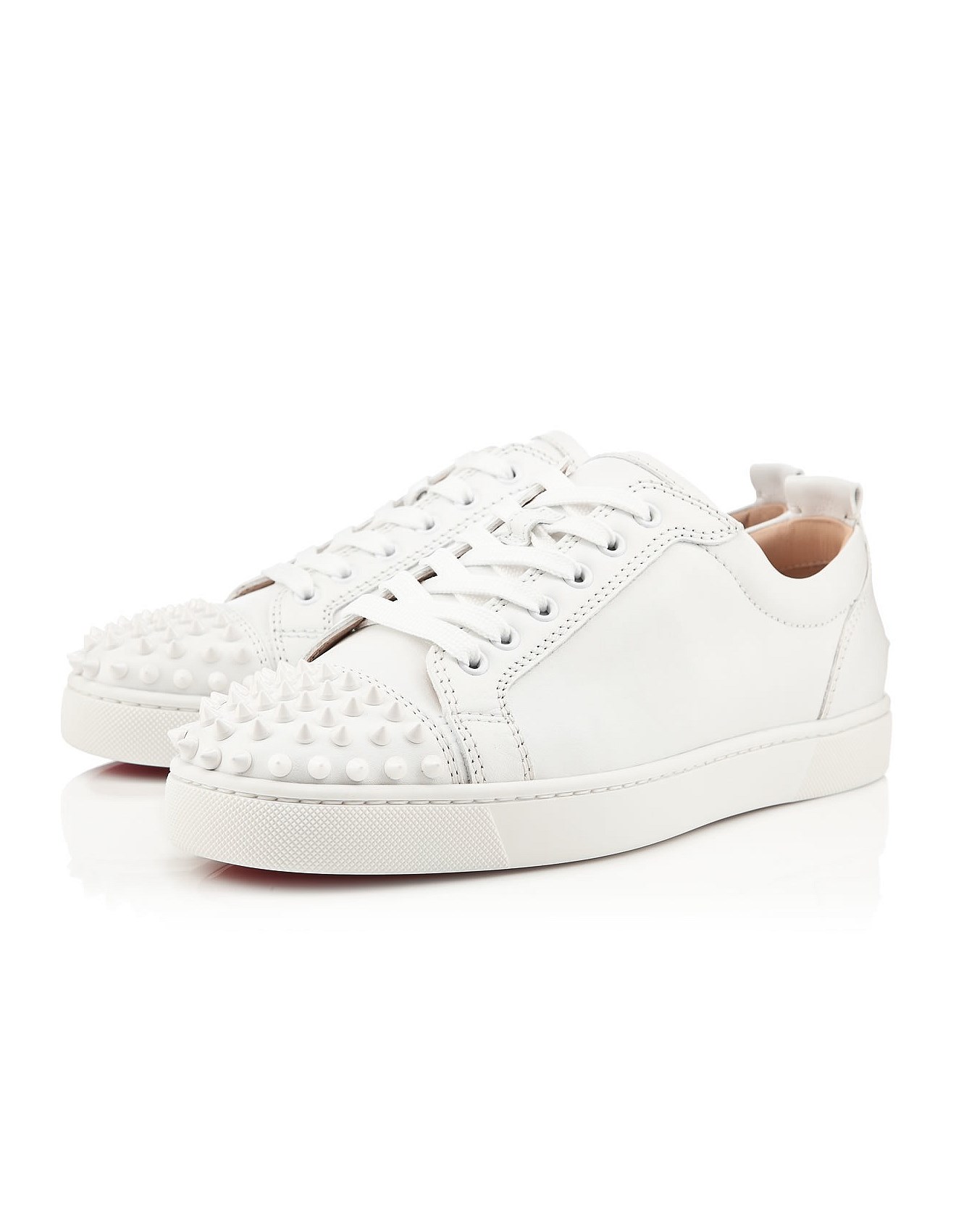 Christian Louboutin Louis Junior Spikes Leather Sneakers David Jones - Main Image