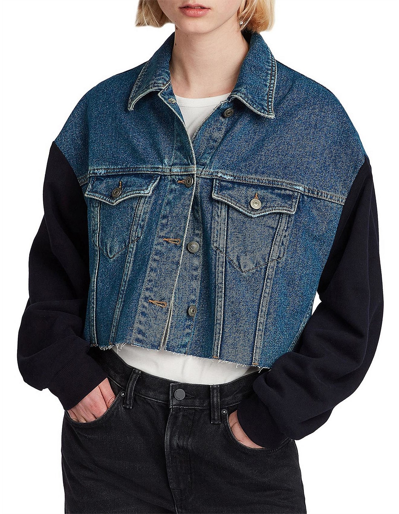allsaints anders denim jacket