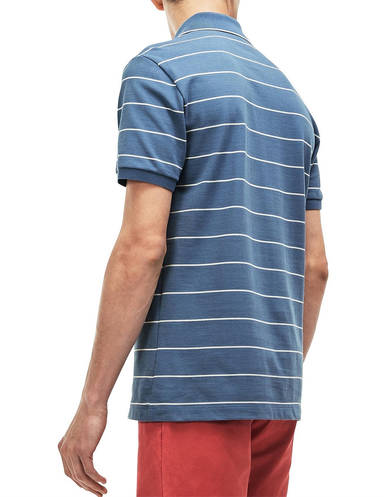 Lacoste Slim Fit Stripe Polo David Jones