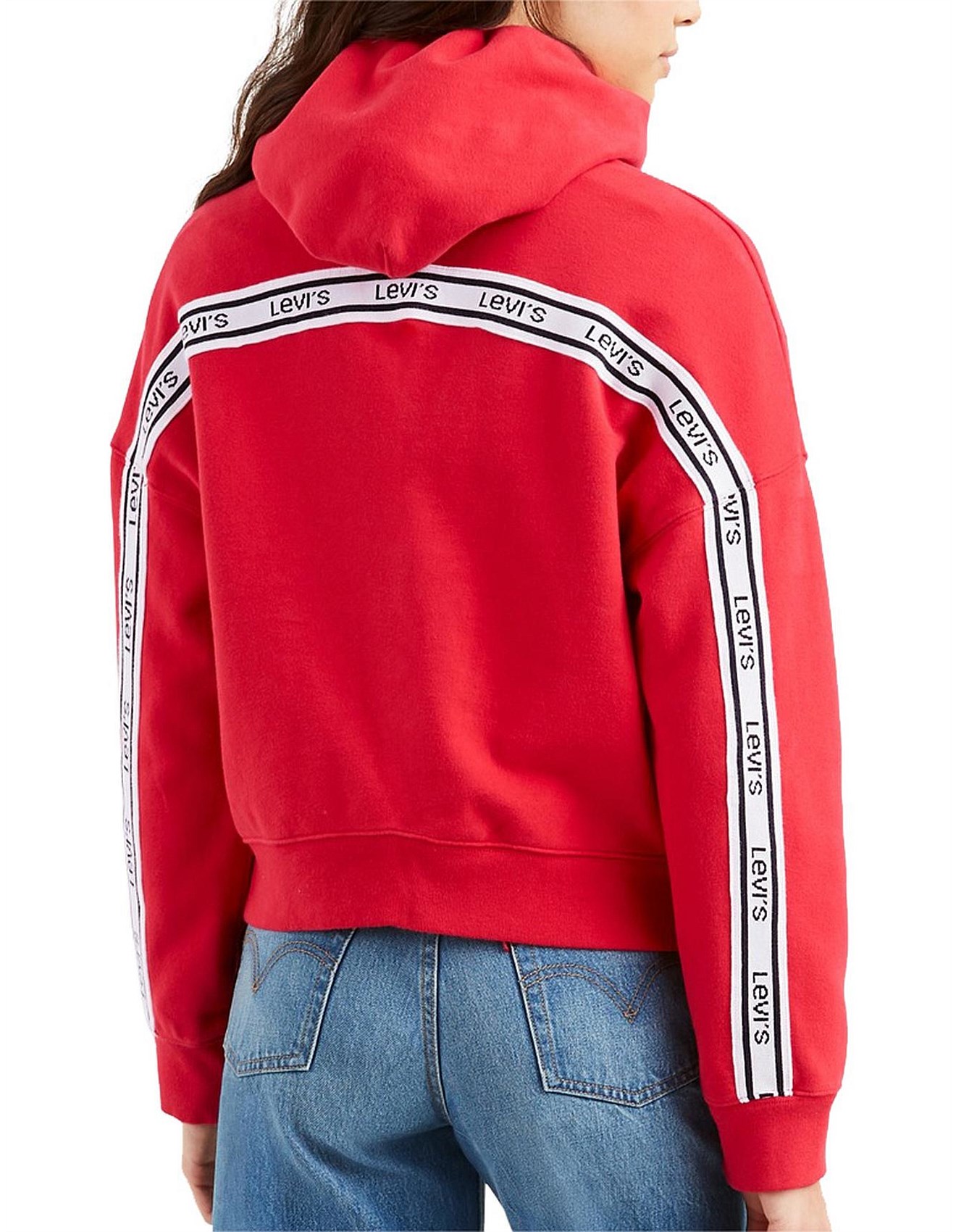 levis logo trim hoodie