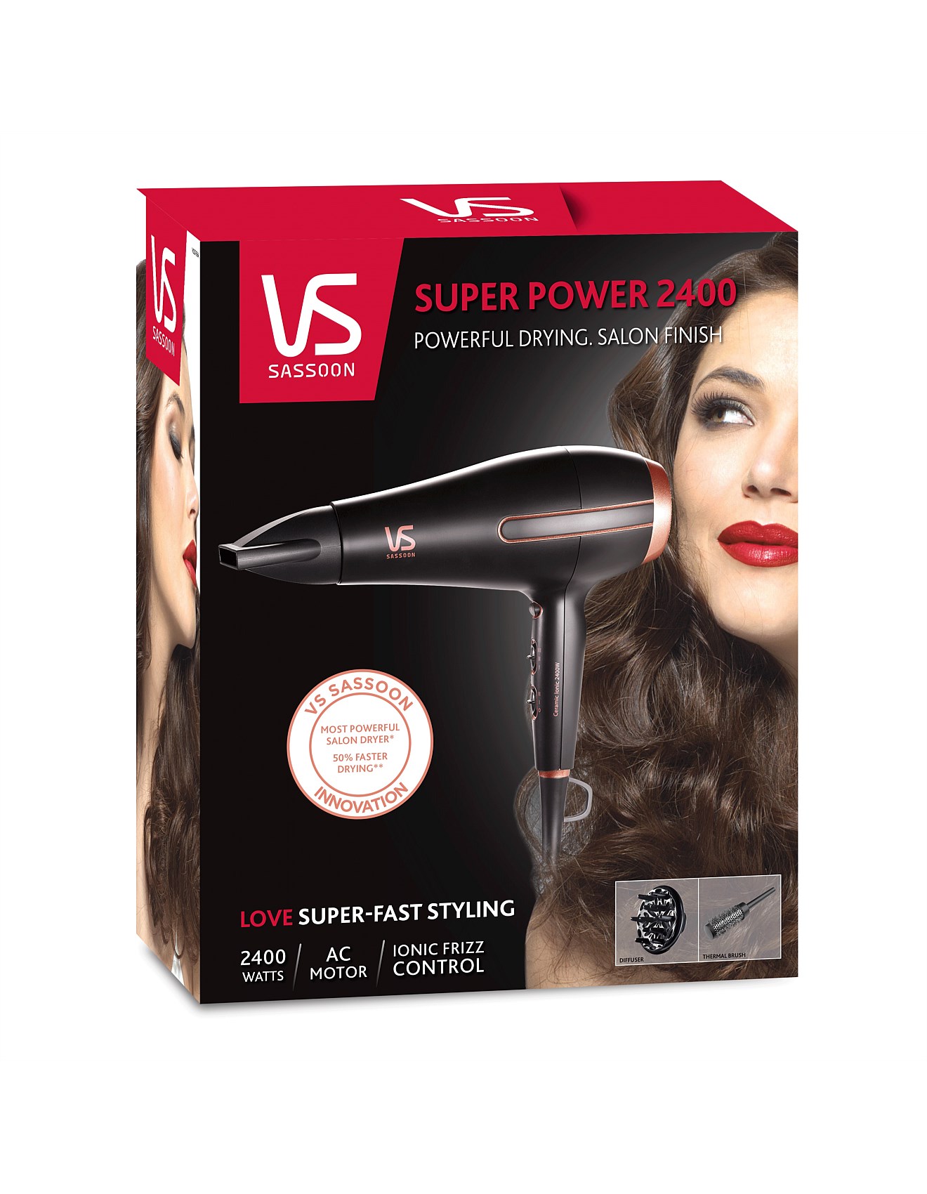 Vs Sassoon Buy Vs Sassoon Curlers More David Jones Vsd769a Super Power 2400 Hair Dryer