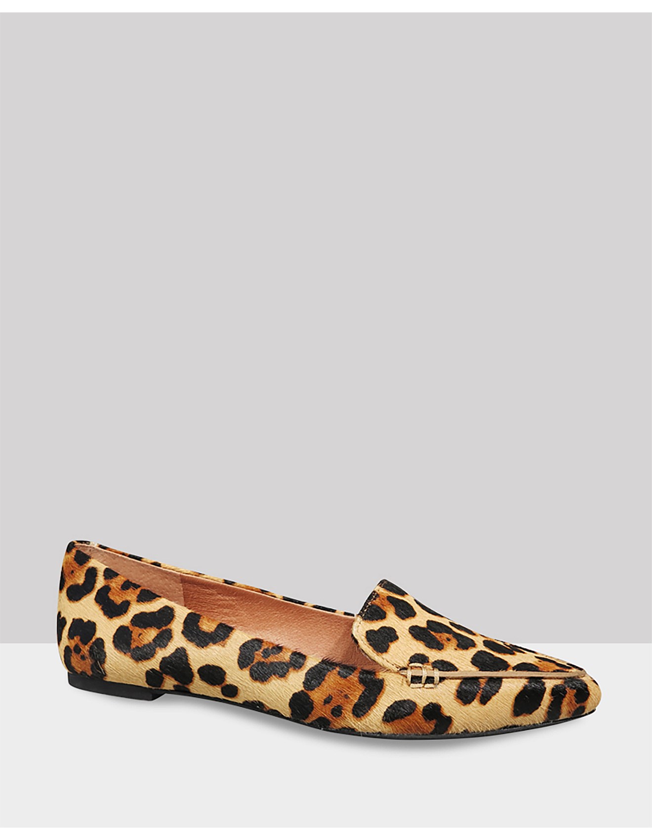 leopard driving loafers