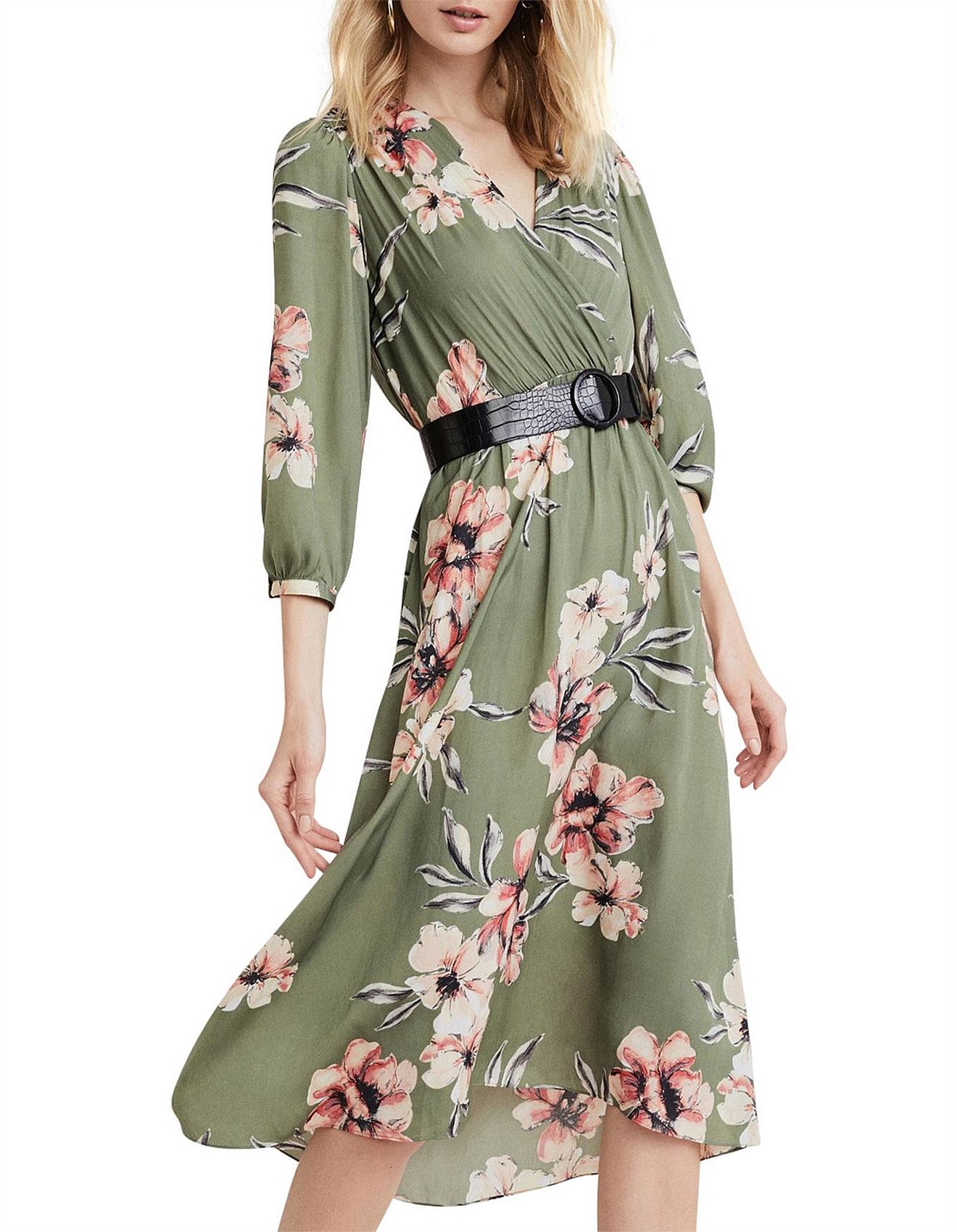 witchery green dress