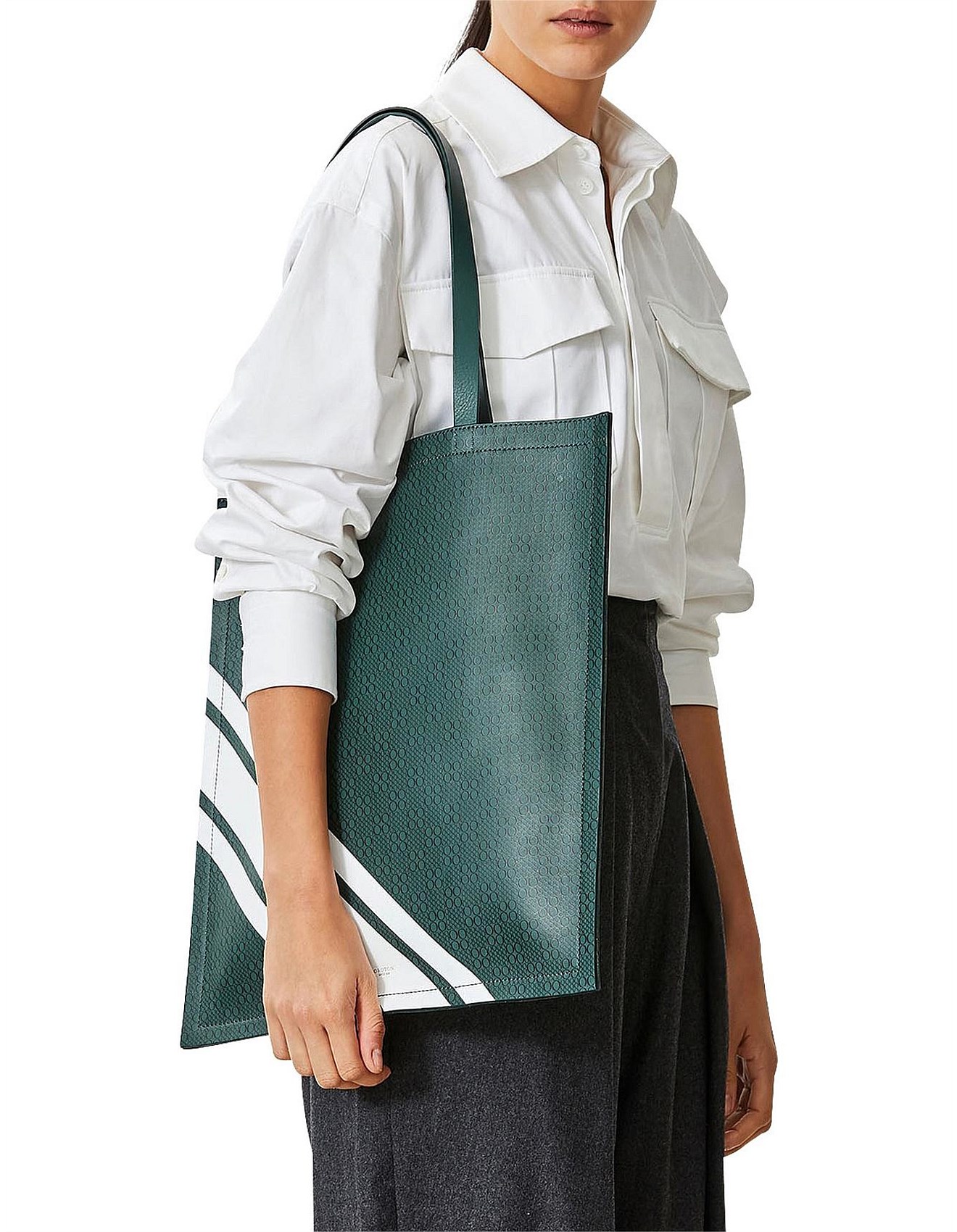 Oroton Venture Stripe Magazine Tote David Jones