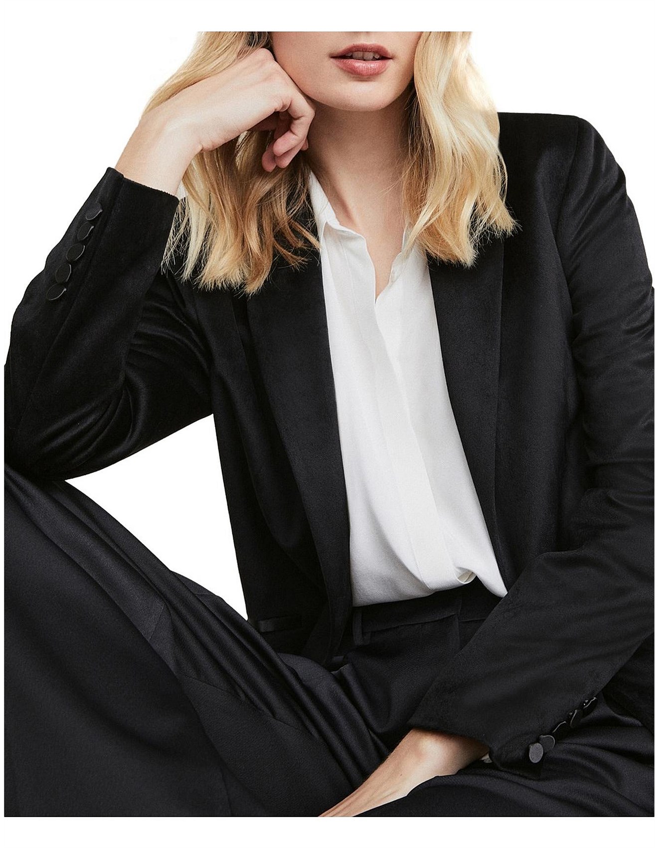 witchery black blazer