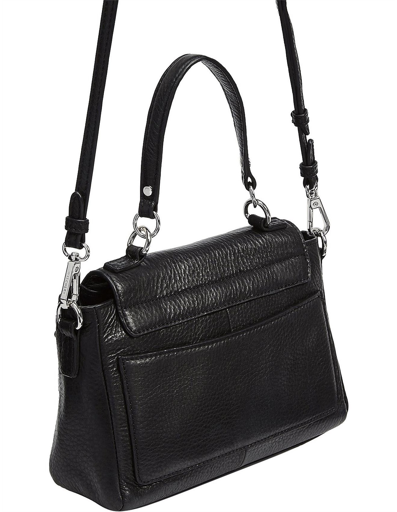 alba mini pebble leather bag