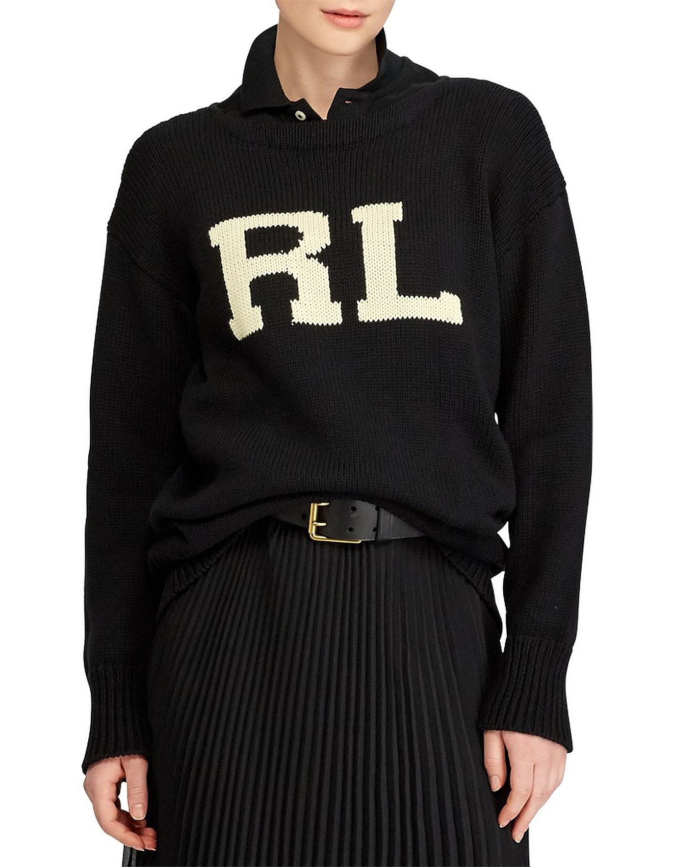 Women - RL Cotton Crewneck Sweater