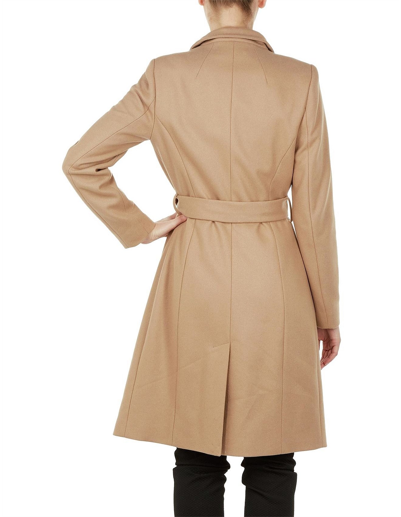 sandra long wool wrap coat