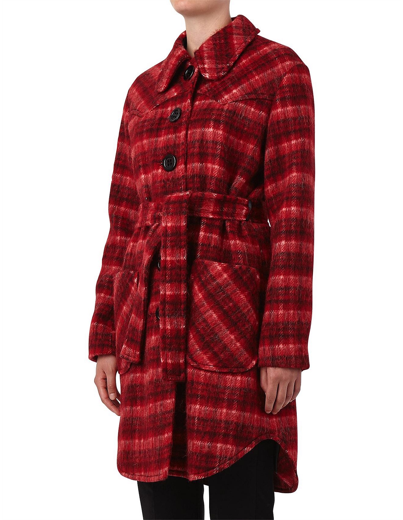 Kate Sylvester Plaid Coat David Jones