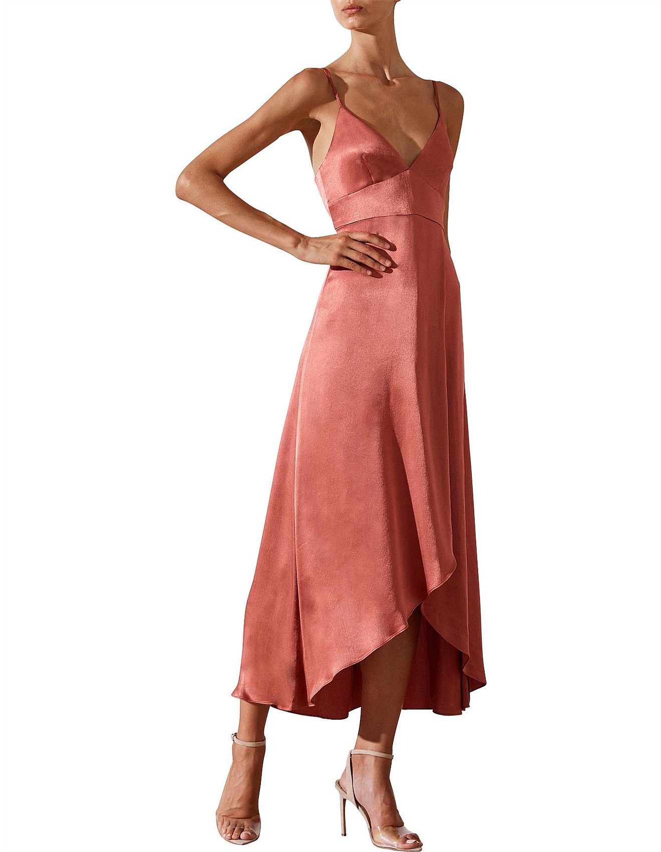 shona joy giselle cocktail midi dress