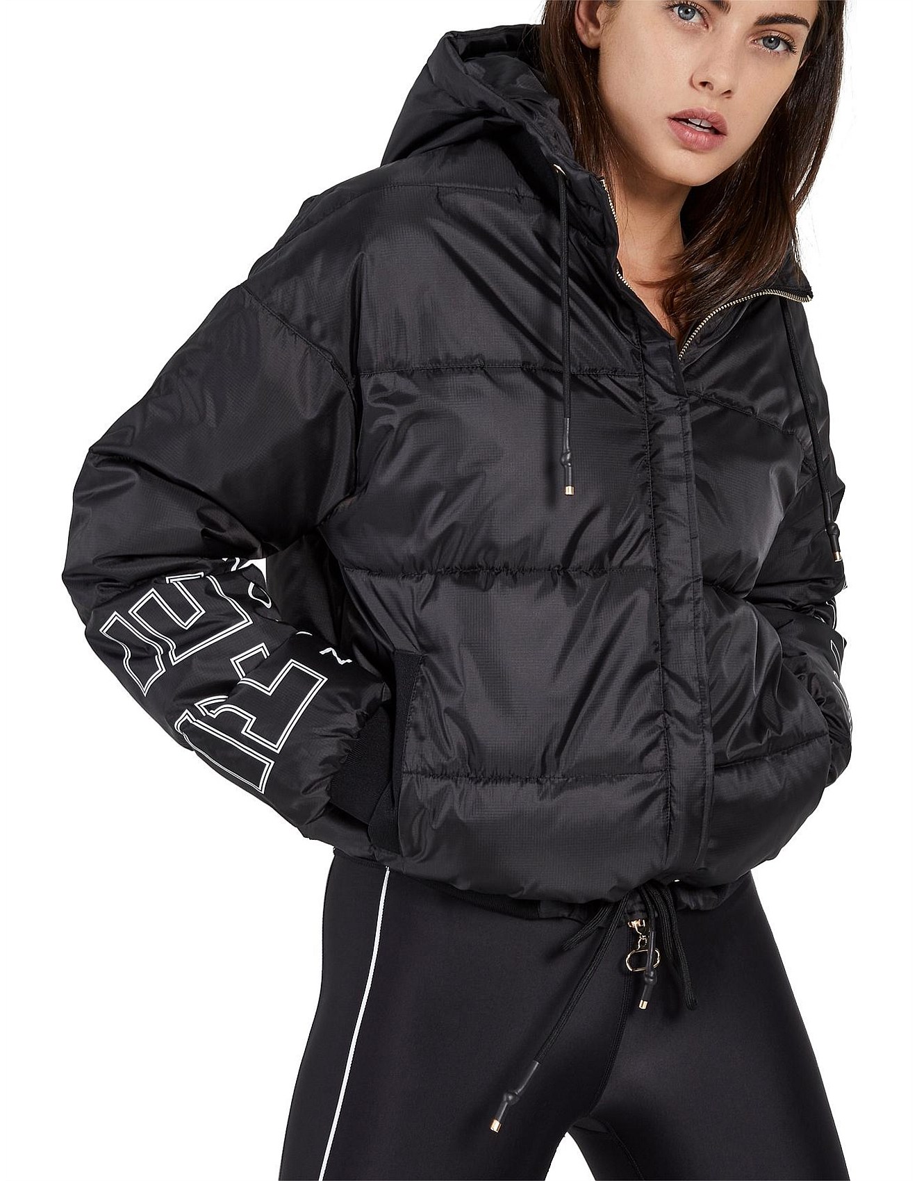 under the wire puffer jacket