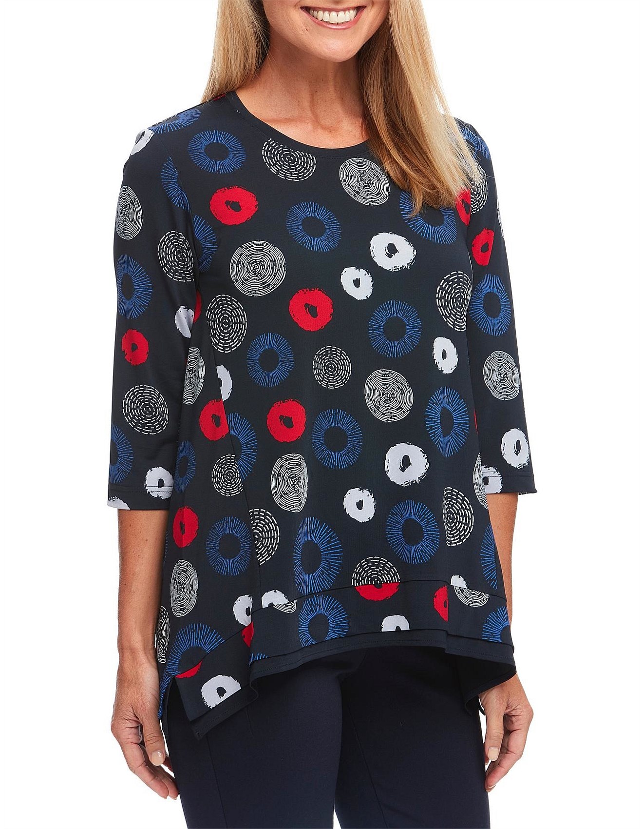 Black Pepper Milena Long Line Top David Jones