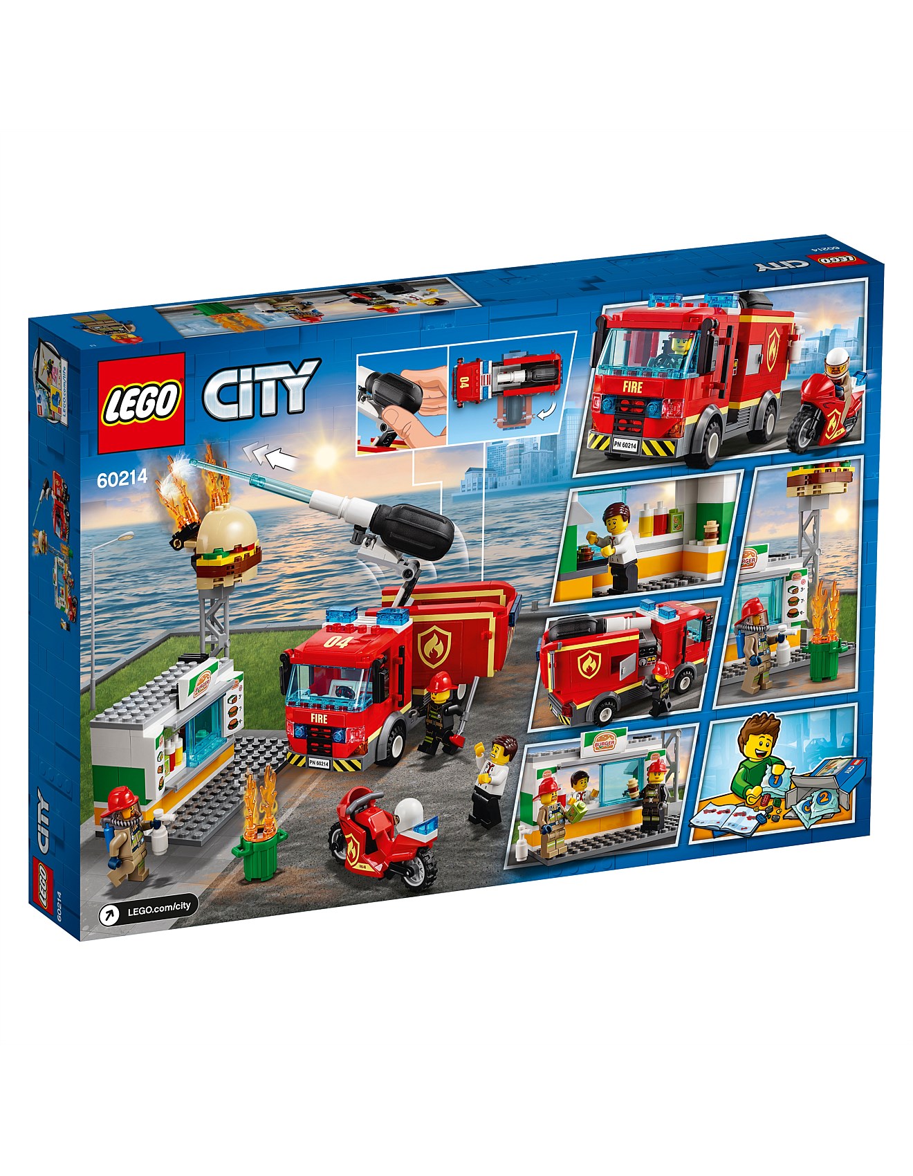 Lego 60214 City Burger Bar Fire Rescue David Jones