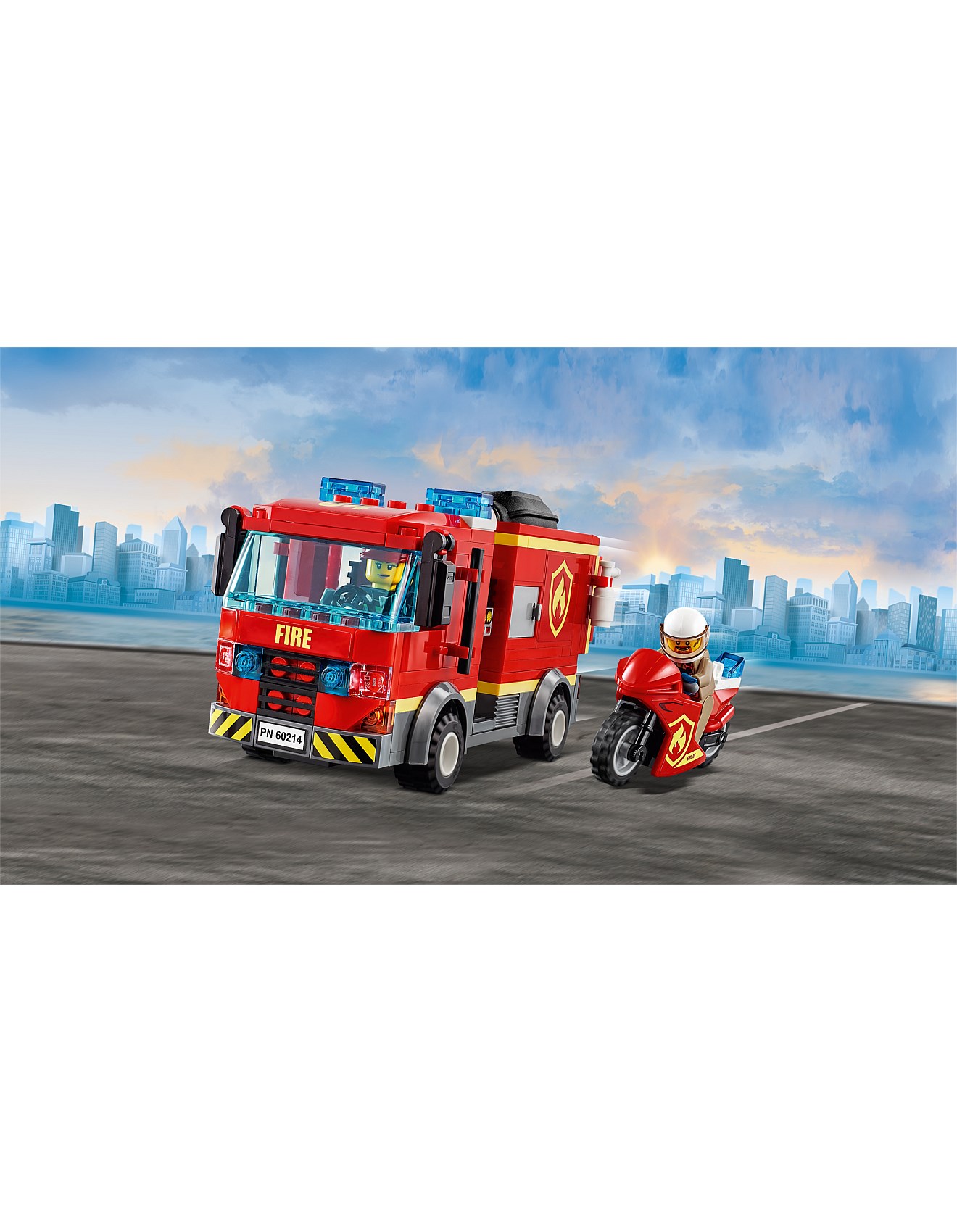 Lego 60214 City Burger Bar Fire Rescue David Jones