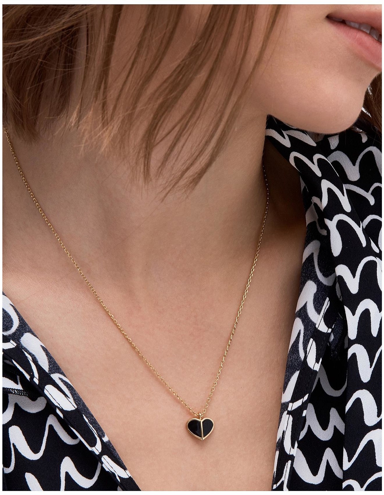 Necklace Kate Spade Rose Gold Heart Earrings Heart Kate Spade