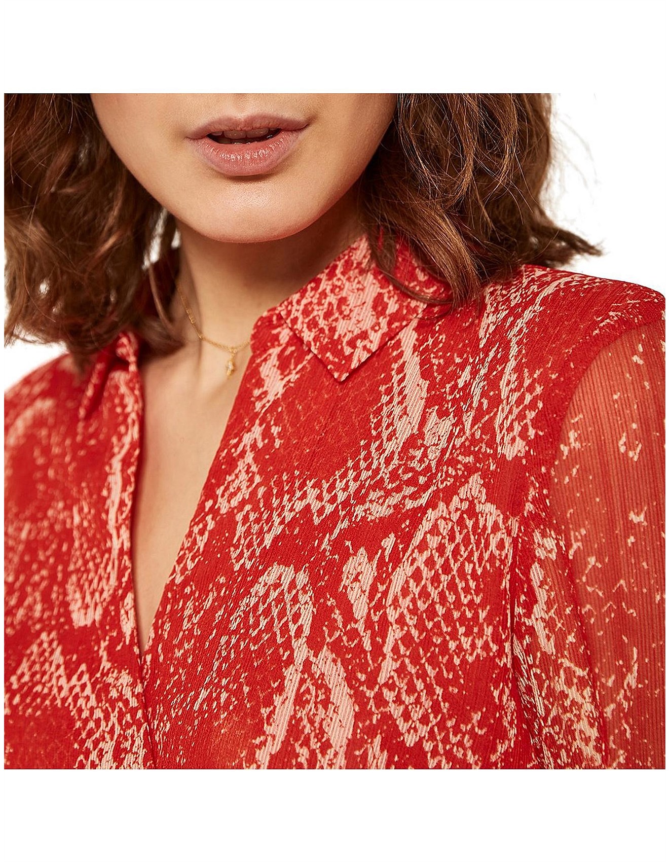 mint velvet twist front shirt dress