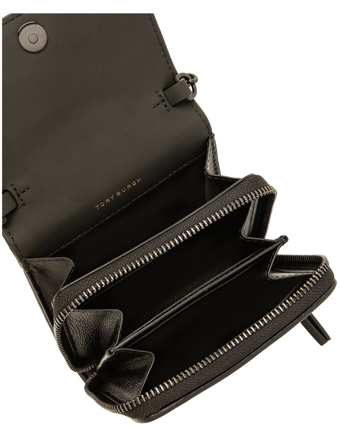 fleming matte mini chain wallet