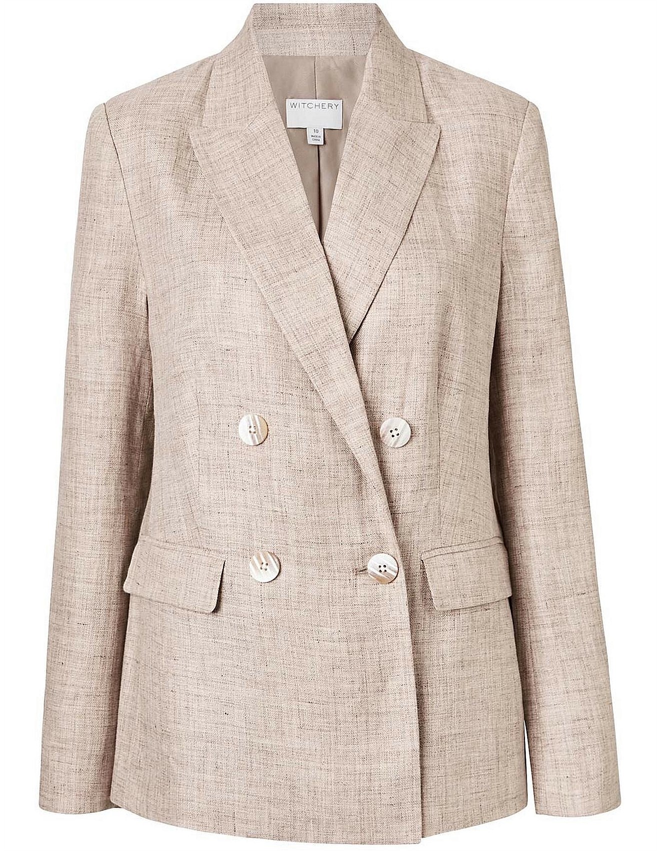 witchery double breasted blazer