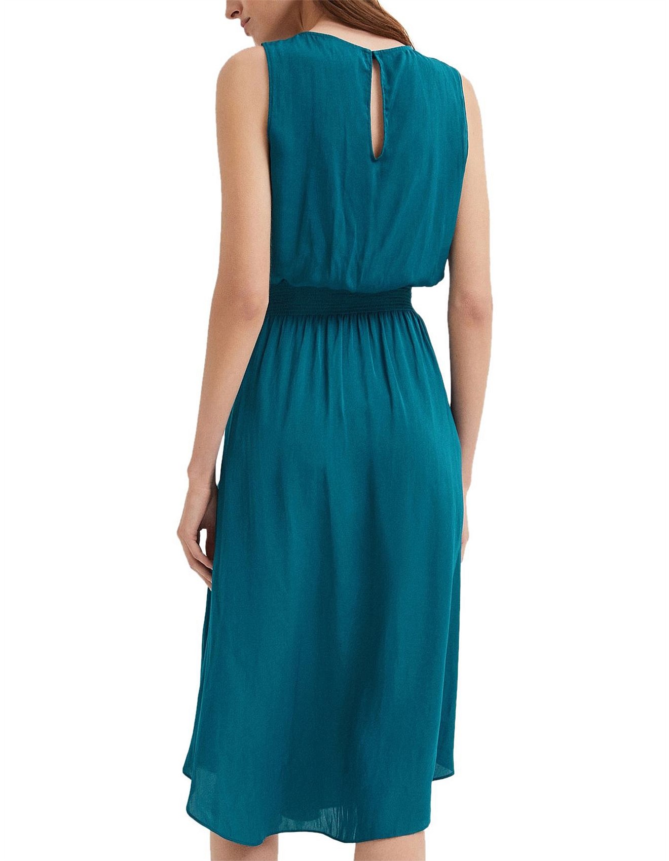 witchery shirred midi dress