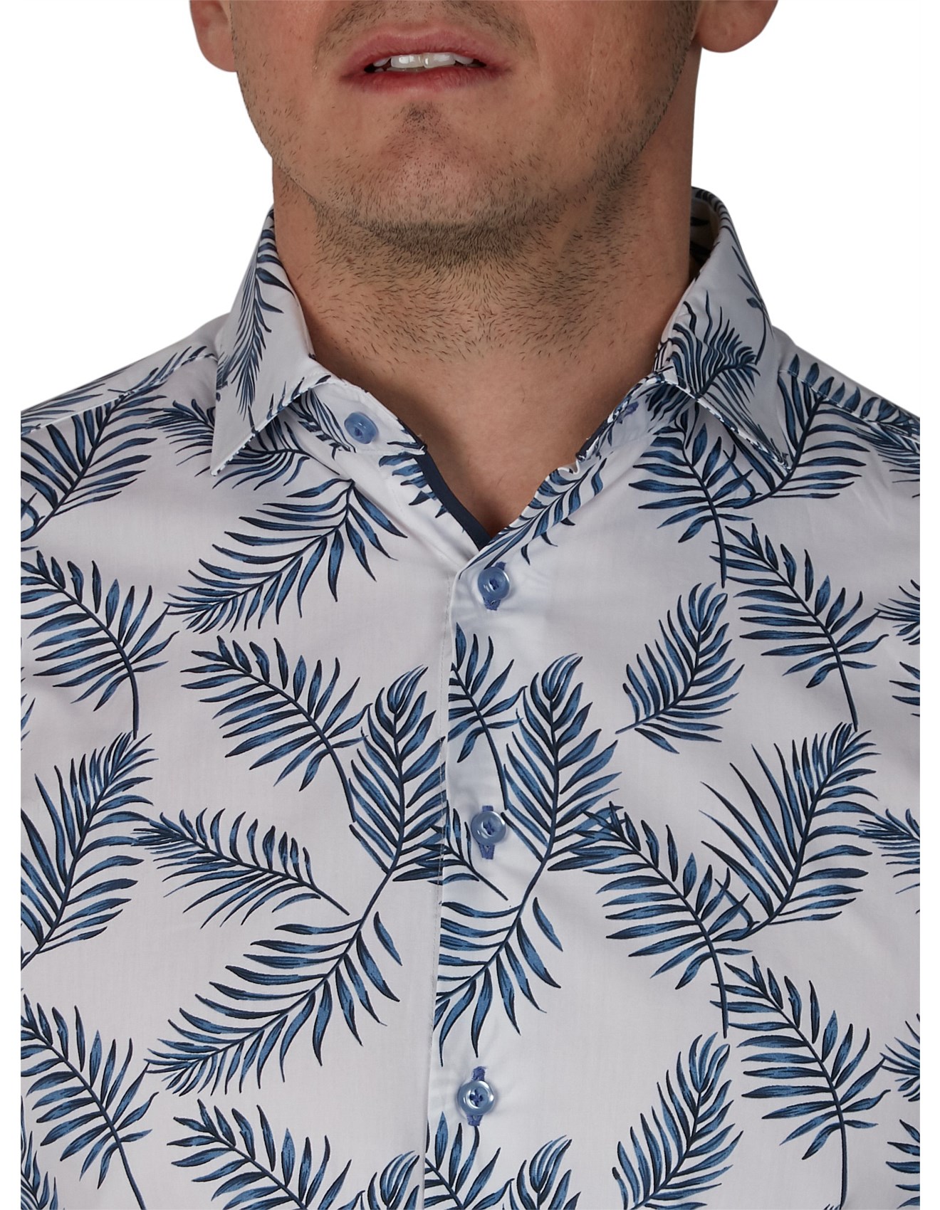 Slim Fit Dress Shirts Men's Dress Shirts David Jones Di Pino Print