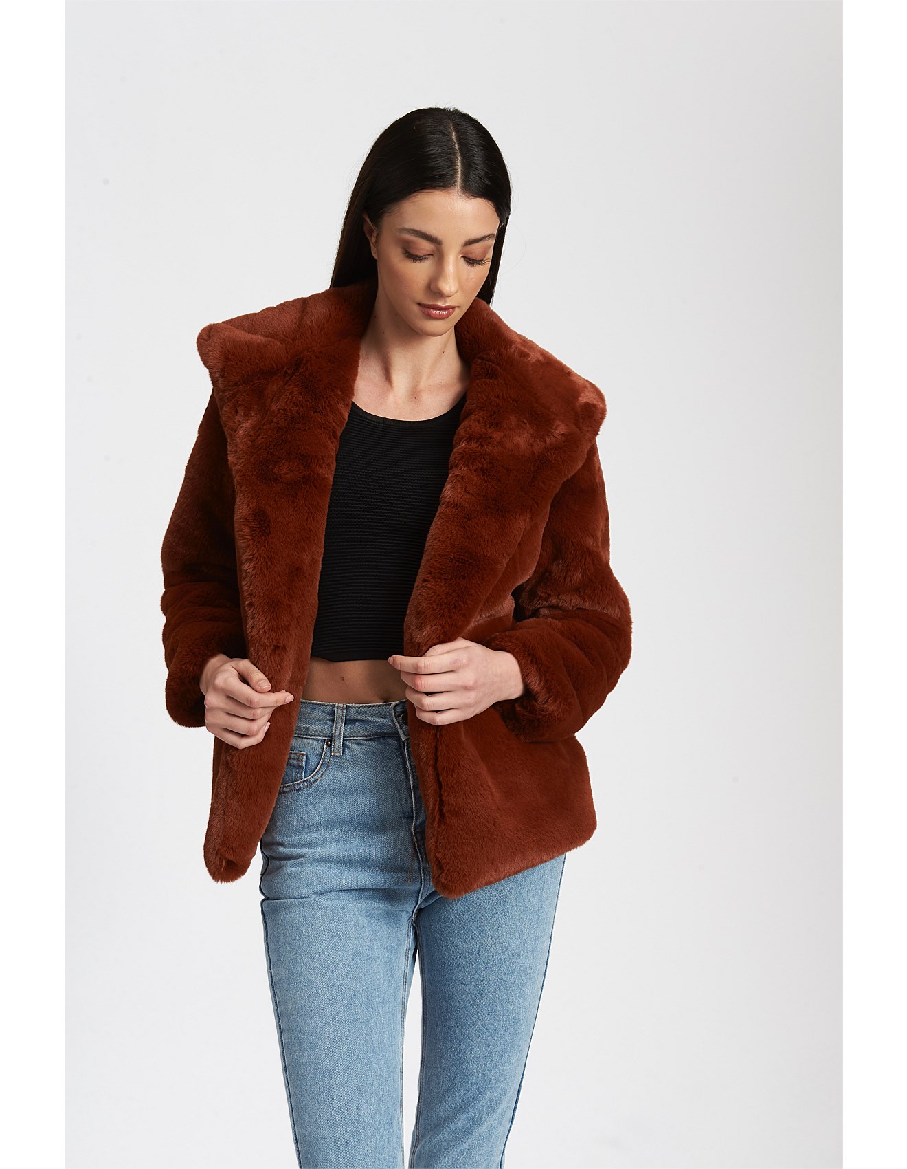 bardot fur jacket