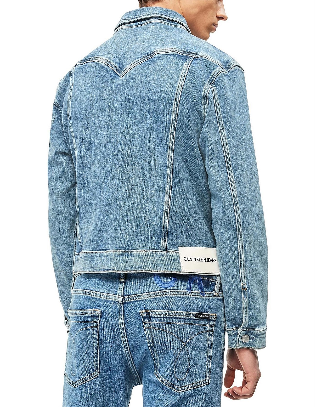 Calvin Klein | Buy CK Underwear, Clothing \u0026 More | David Jones - FOUNDATION  SLIM DENIM JACKET