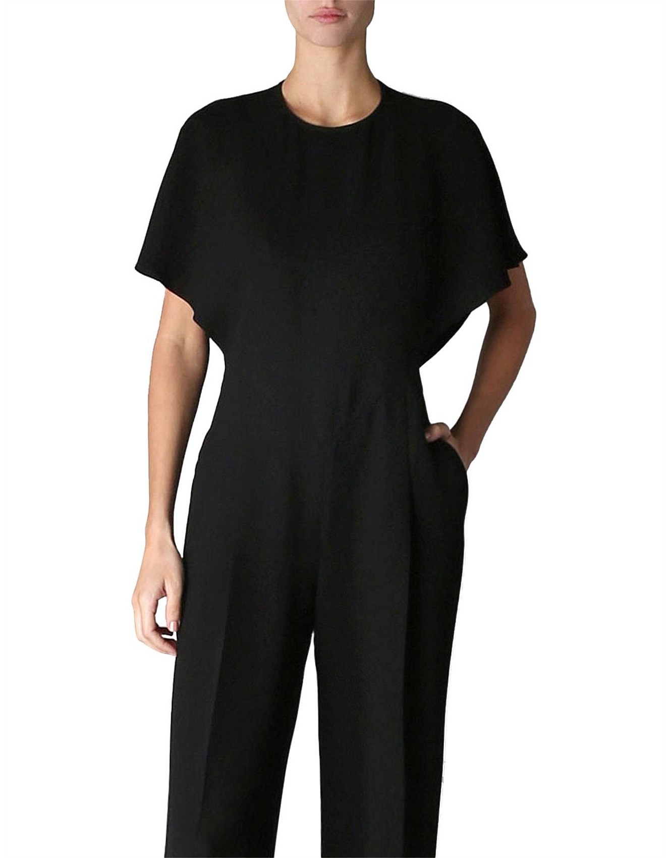 Bianca Spender Black Crepe Laurence Jumpsuit David Jones