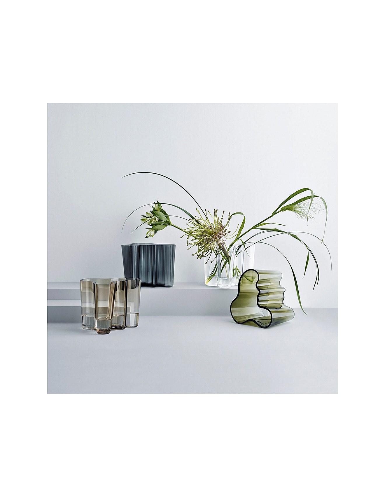 Iittala Alvar Aalto Collection Vase 16cm Moss Green | David Jones