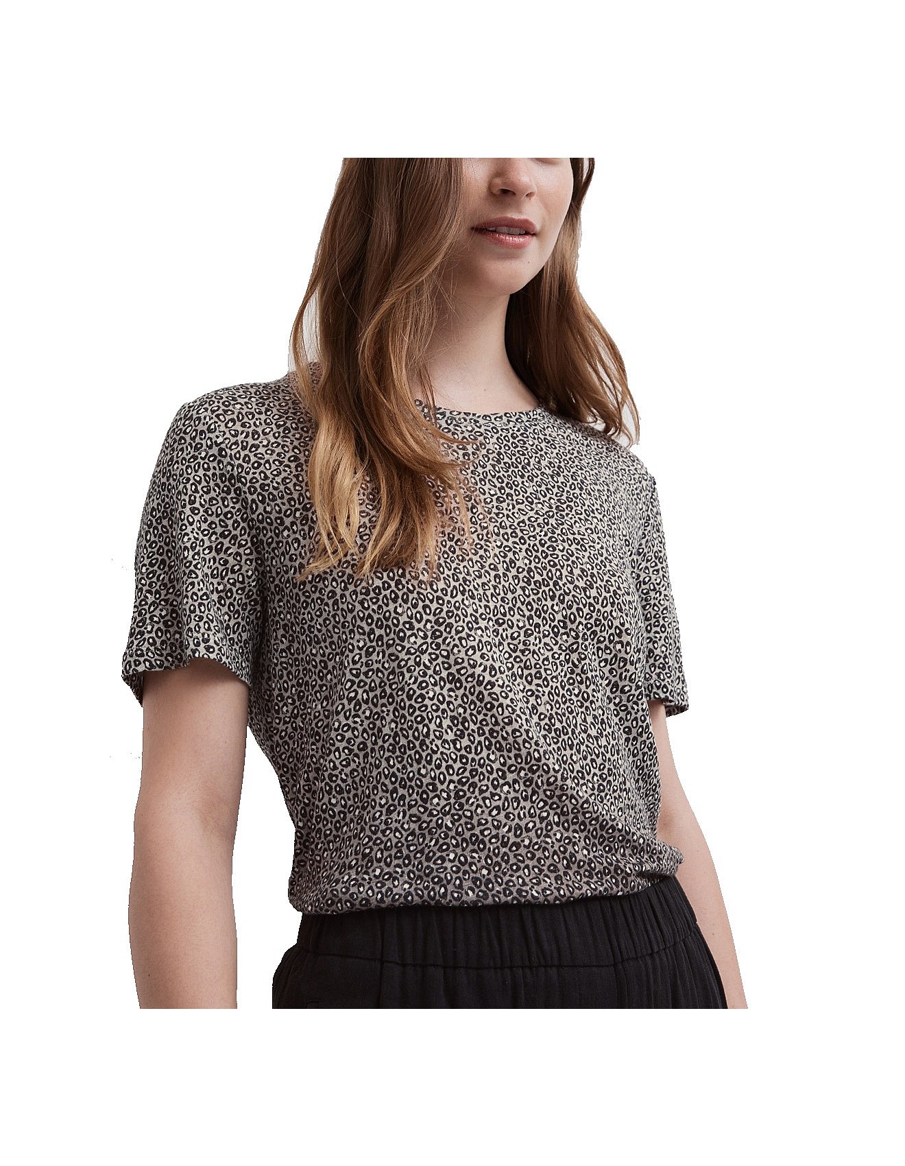 Witchery Linen Print Tee David Jones