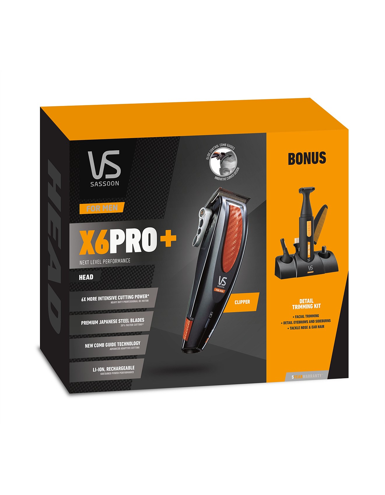 vs sassoon x6 pro hair clipper
