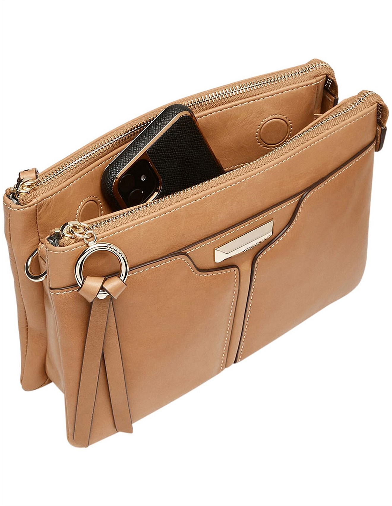 Mimco Everly Caramel Cross Body Bag | David Jones