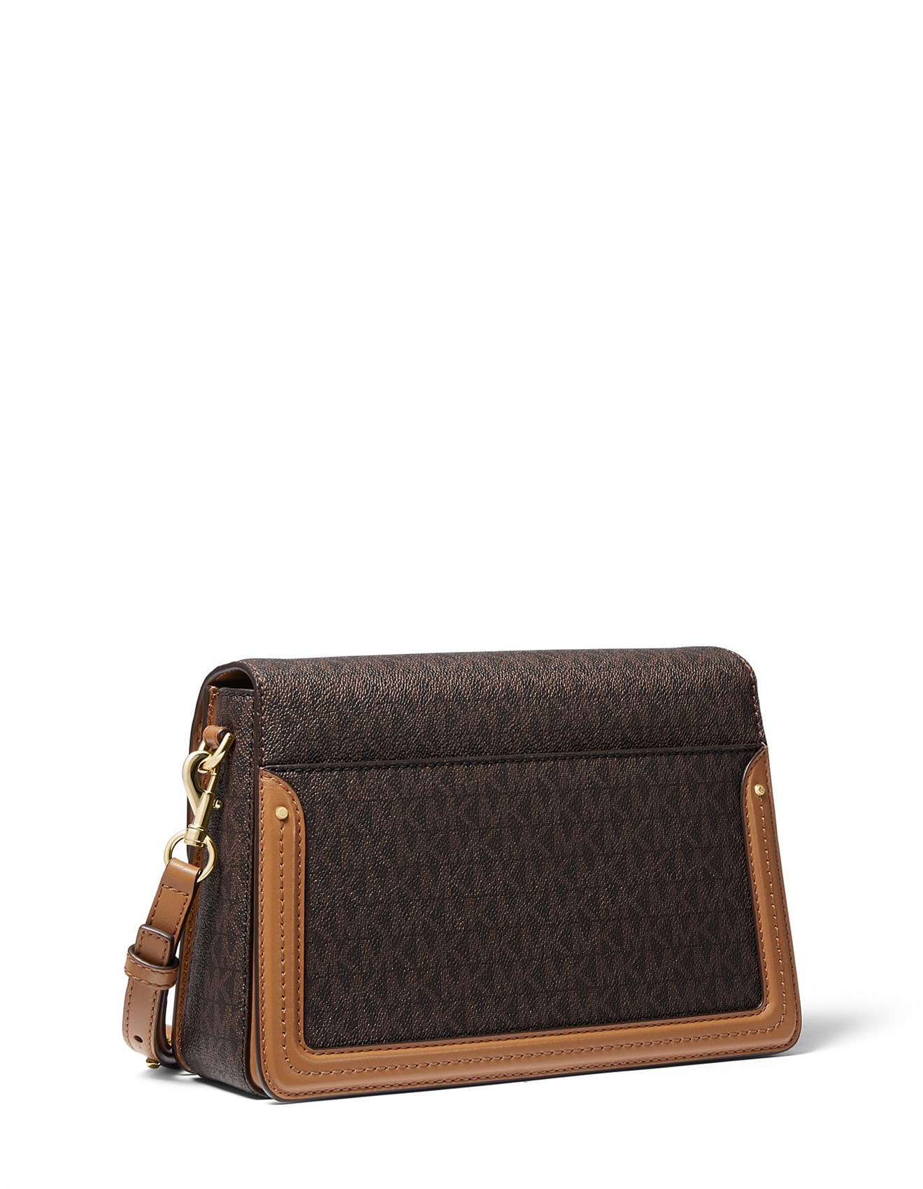 Michael Kors Jessie Medium Logo and Leather Shoulder Bag David Jones