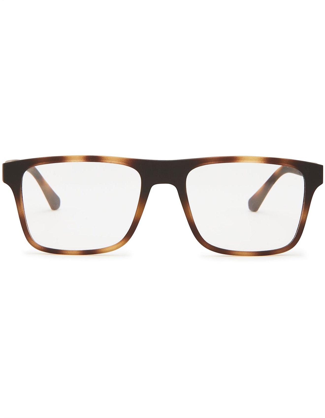 Emporio Armani Matte Havana Clear 131 Injected Sunglasses David Jones