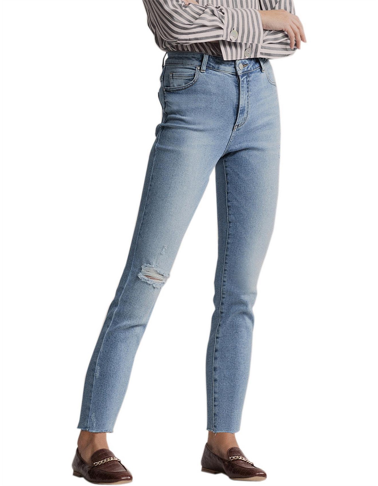 Witchery Slim Fit Knee Rip Jean David Jones