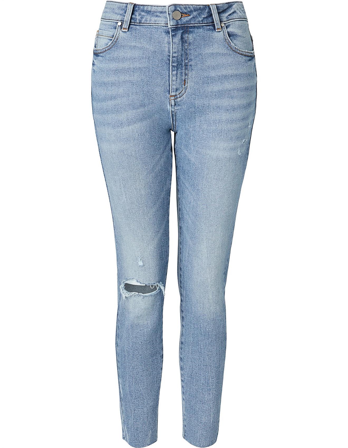 Witchery Slim Fit Knee Rip Jean David Jones