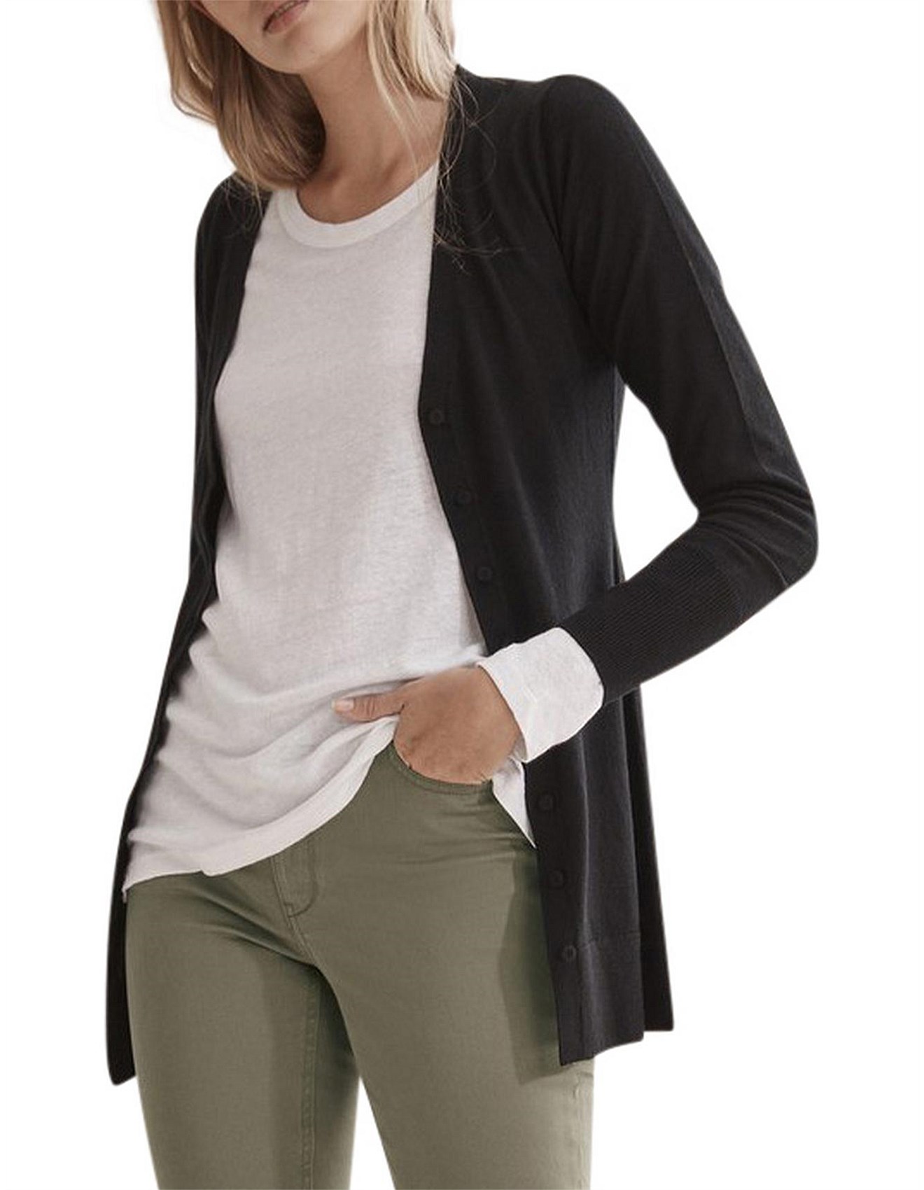 country road wool silk cardigan