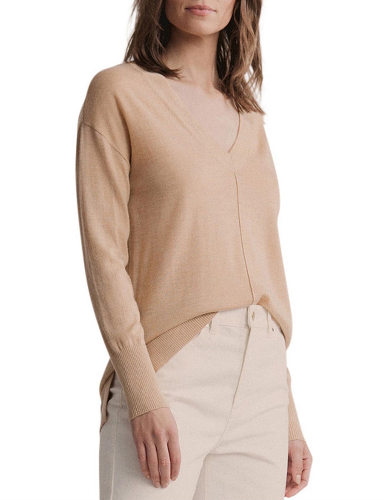 Witchery Merino V Neck Knit David Jones