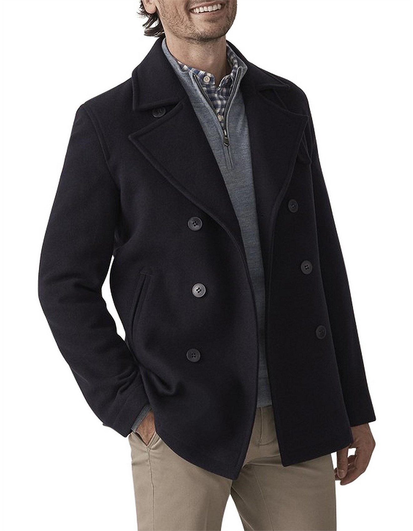 david jones peacoat