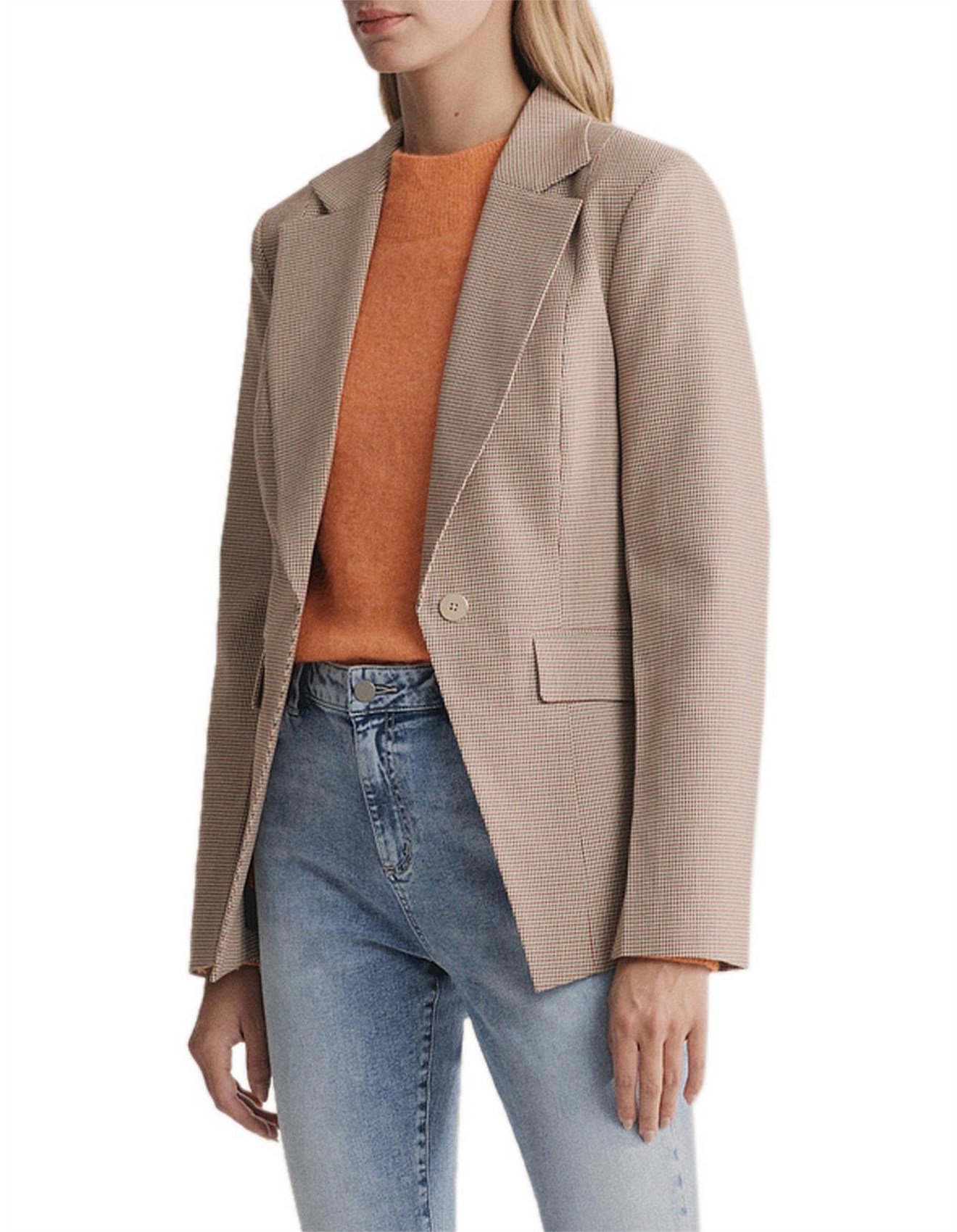 witchery houndstooth blazer