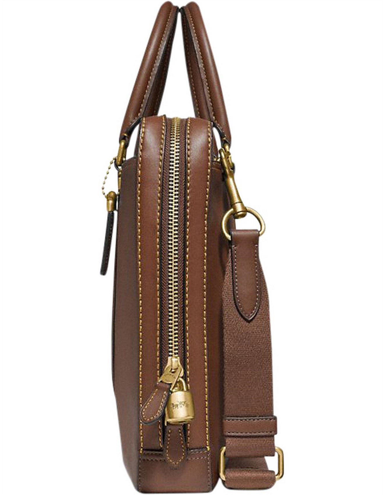 Coach Metropolitan Slim Brief OlSaddle One Size Coach Mens Brief Bag Coach Metropolitan Slim Brief