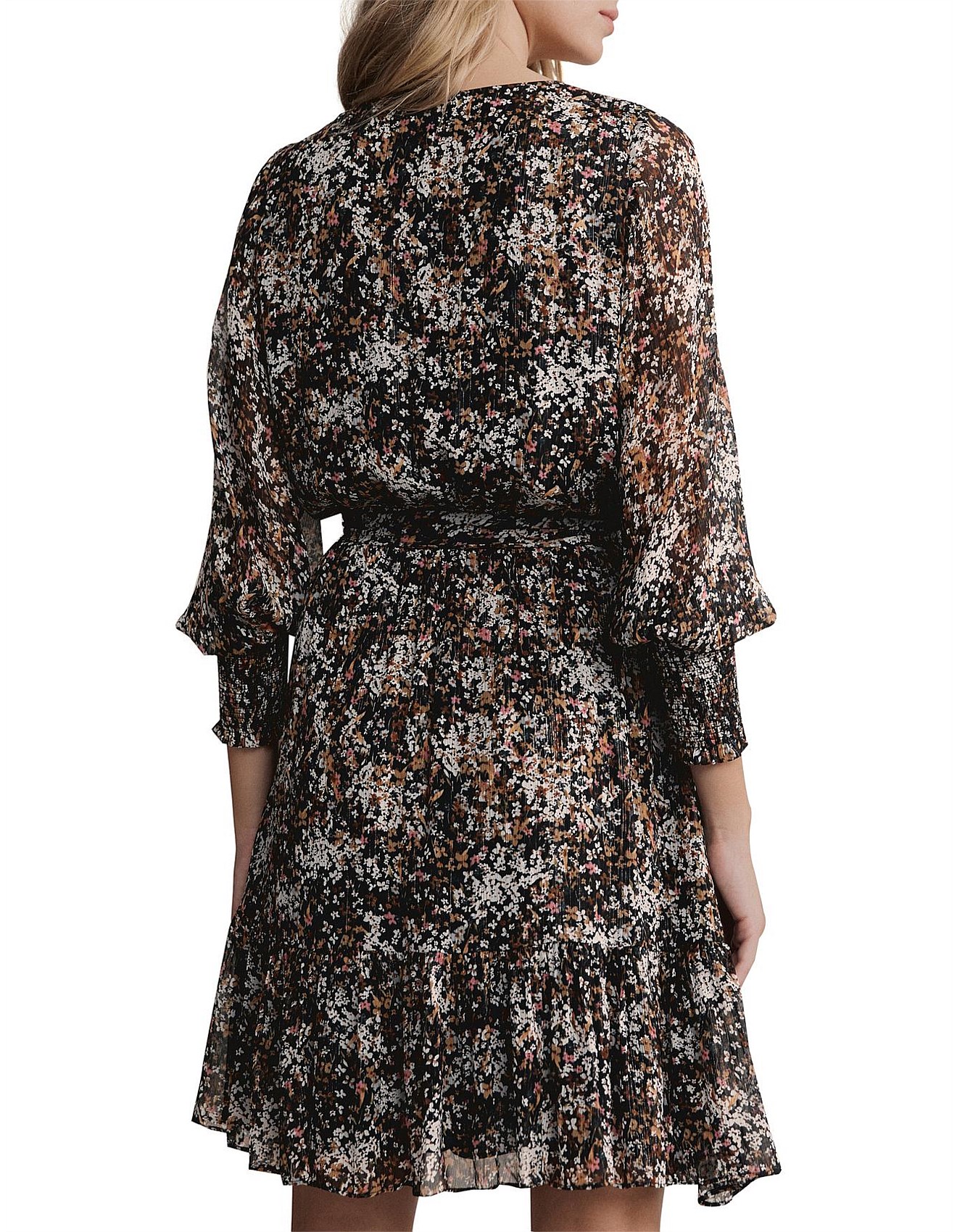 Witchery lurex floral dress Clearance