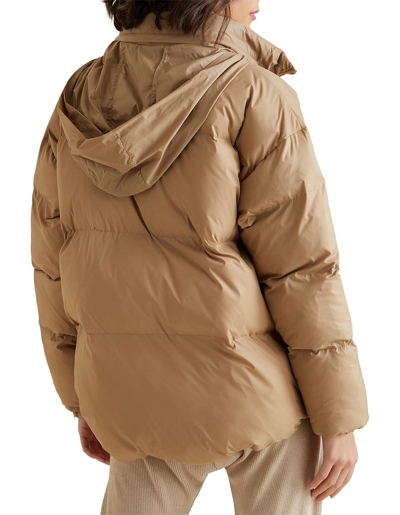 double zip puffer jacket
