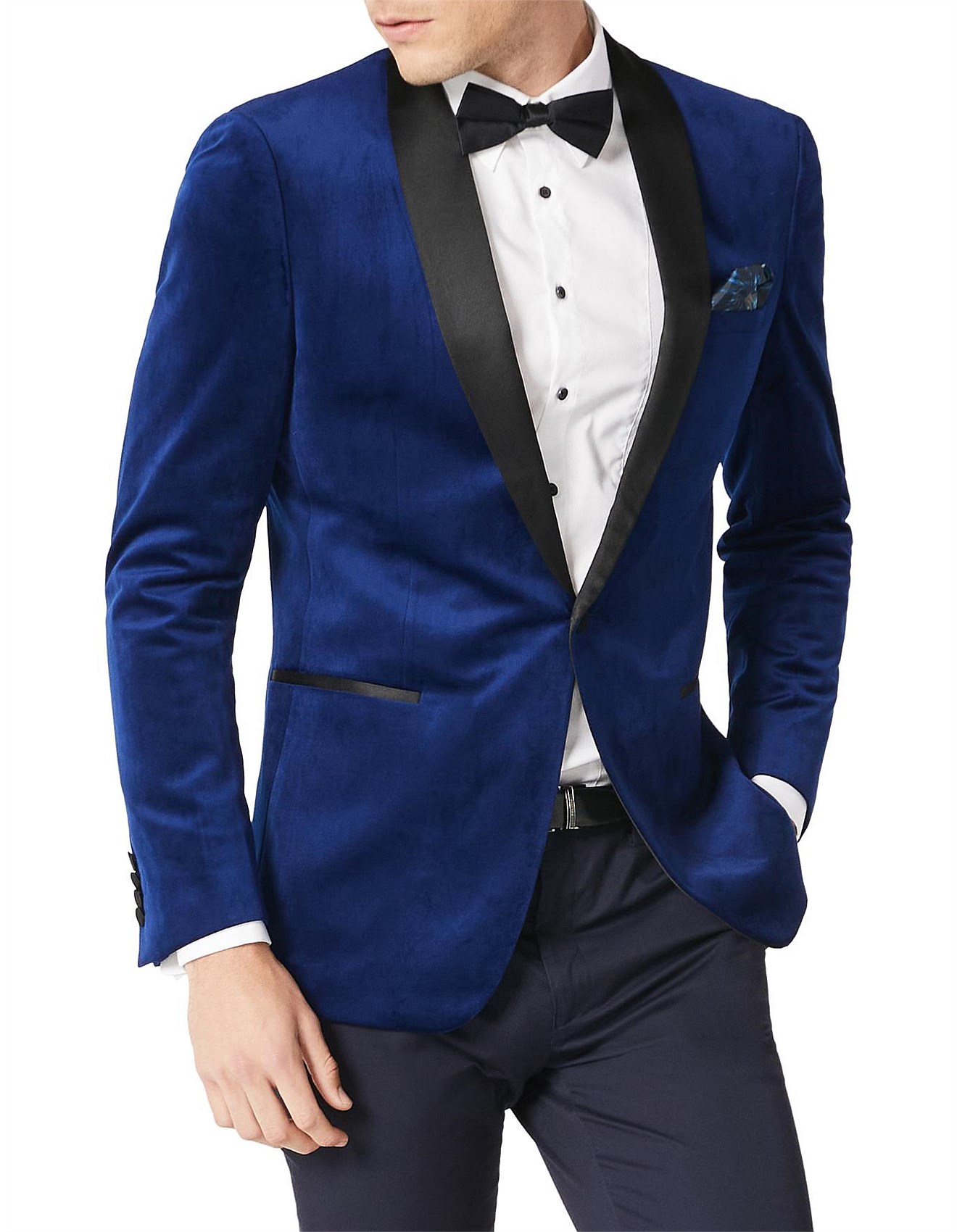 Politix Slim Fit Shawl Collar Tuxedo Jacket David Jones