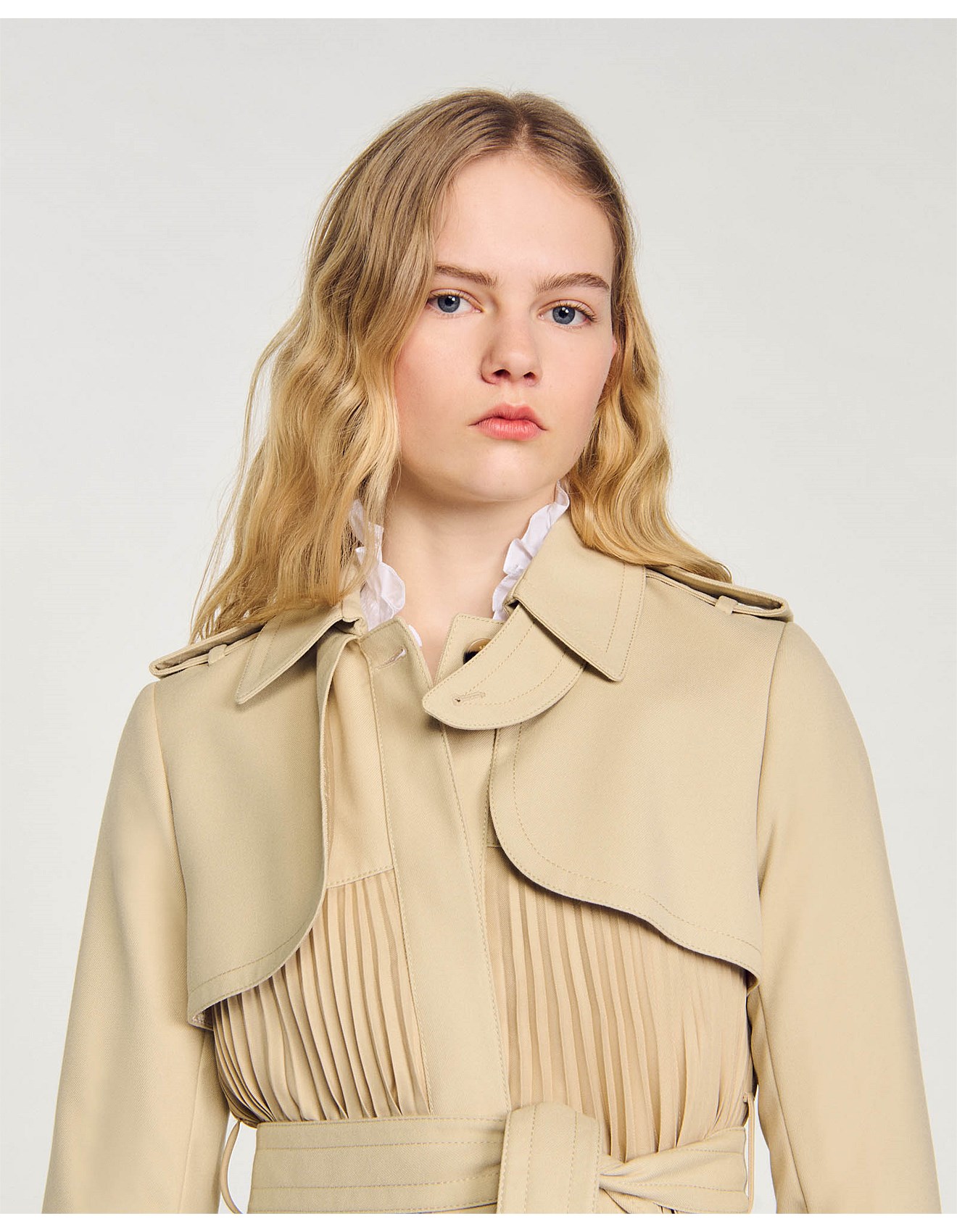 Sandro Paris Vino Trench Coat David Jones