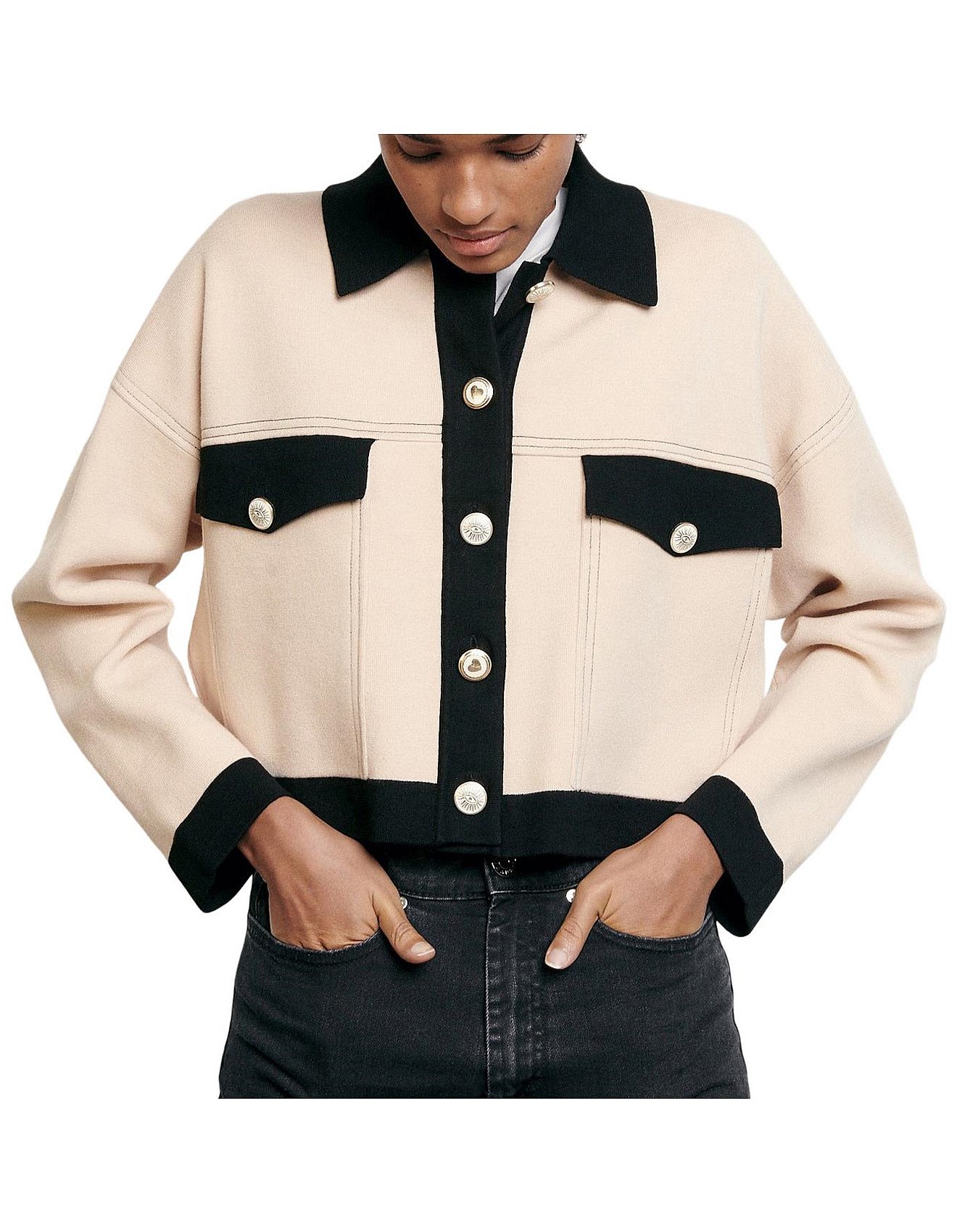 sandro cher cardigan