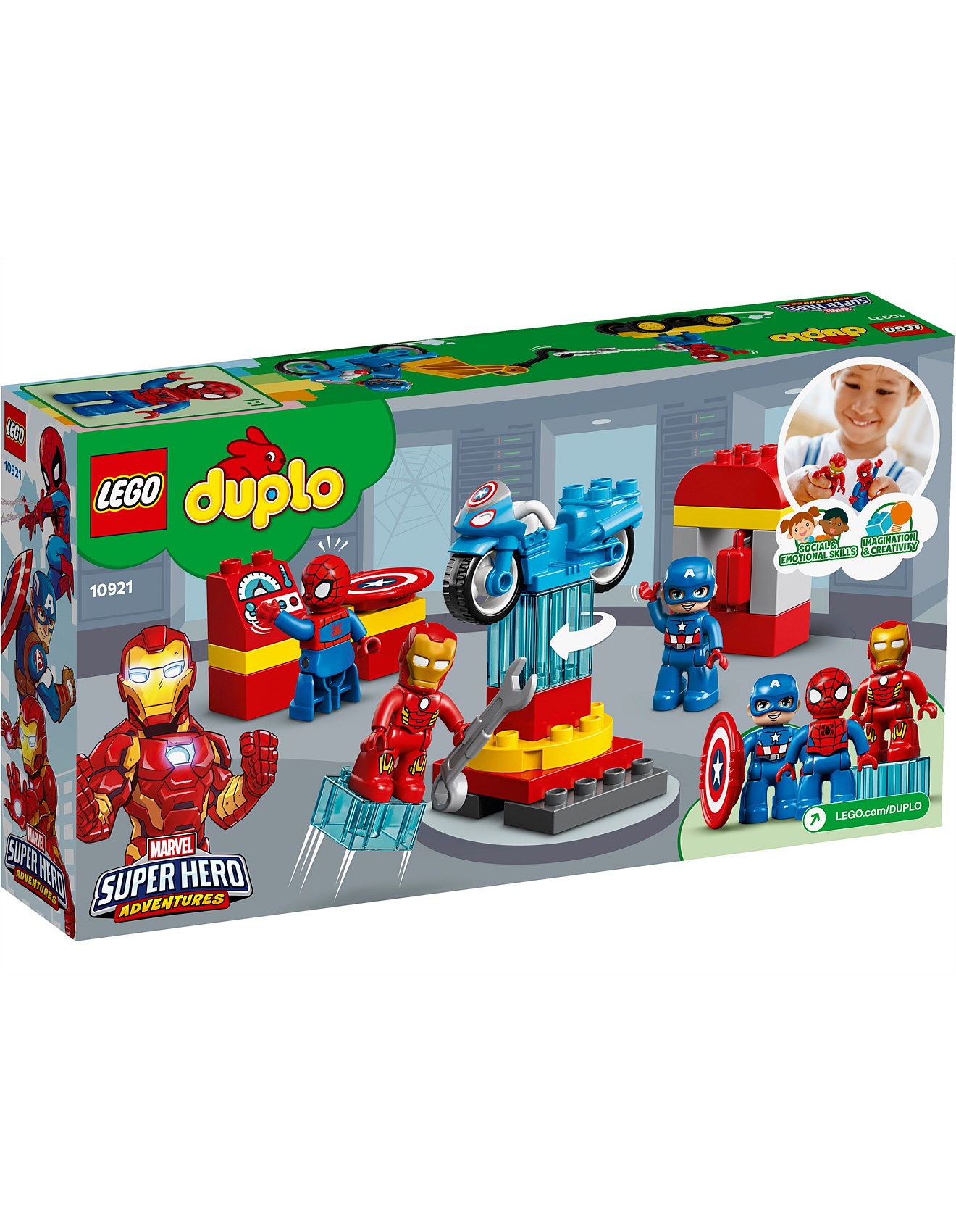 Iron Man 10921 Lego LEGO 10921 DUPLO Marvel Super Heroes Lab Iron