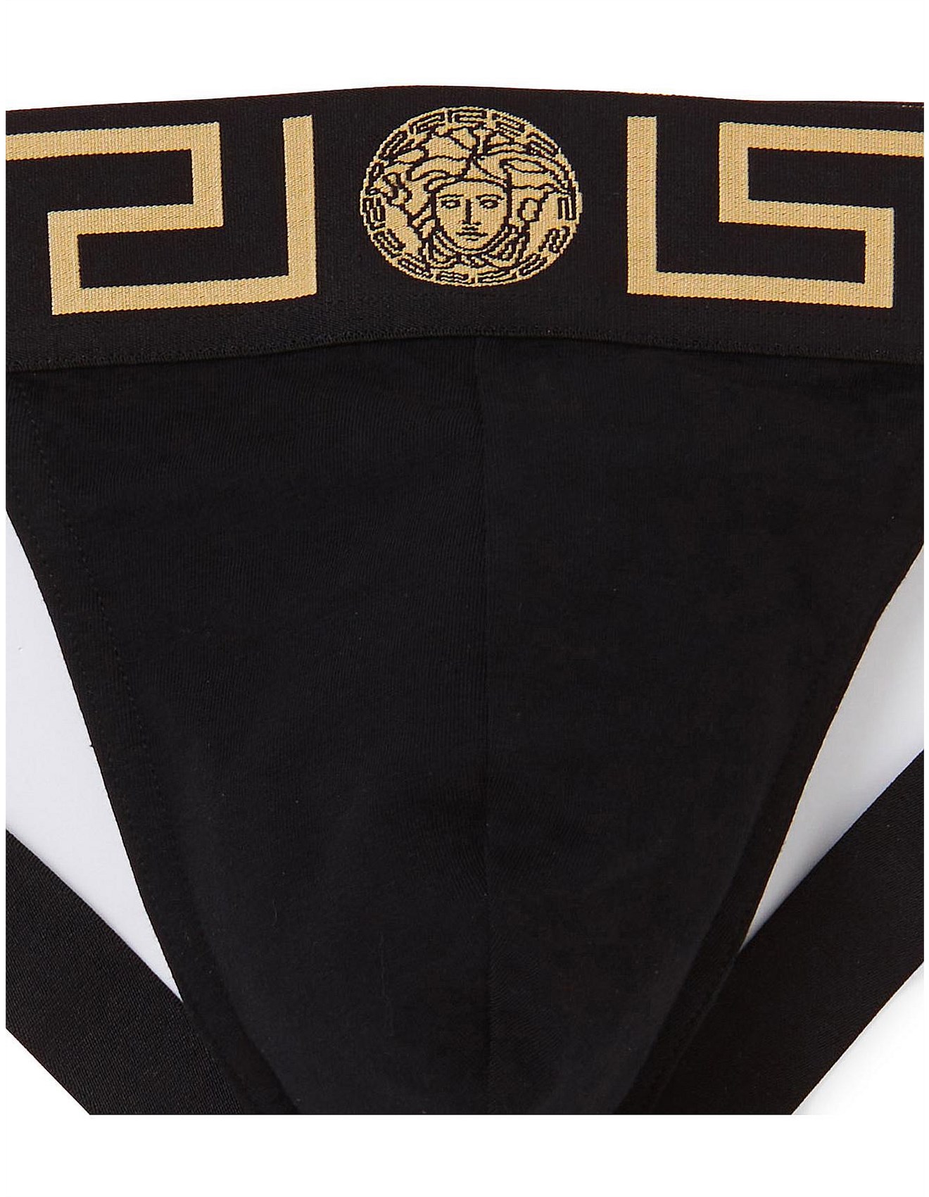 Versace Collection Versace Jock Strap With Gold Grecian David Jones