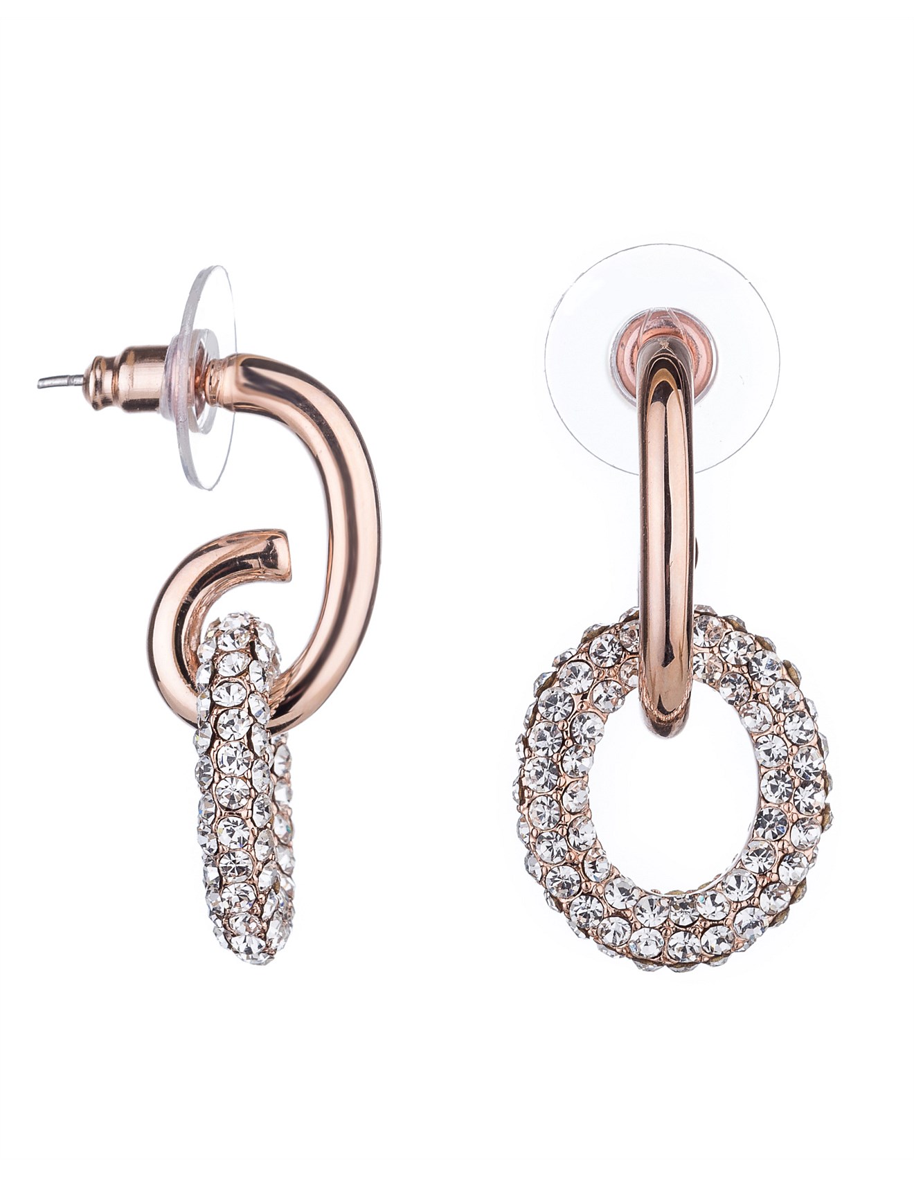 The Two Mrs Grenvilles Cz Hoop Drop Earring David Jones