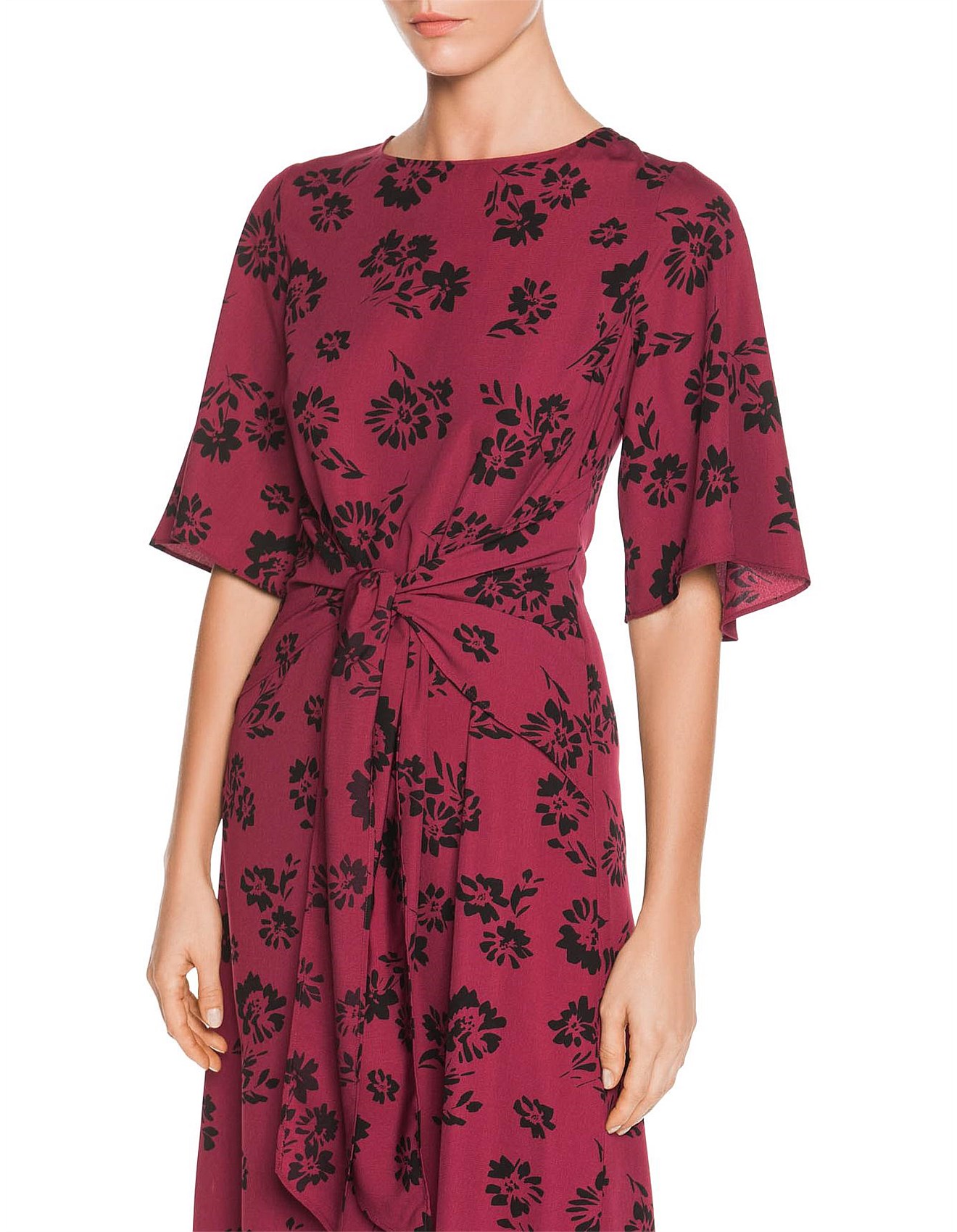 veronika maine navy dress